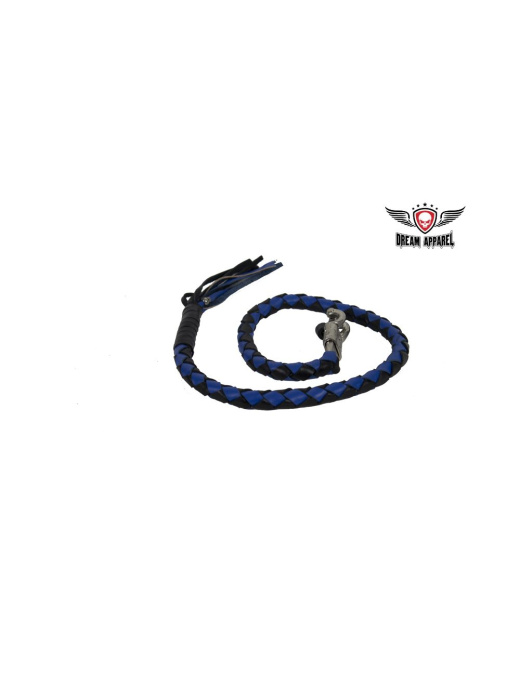 2" Black & Blue Get Back Whip For Motorcycles