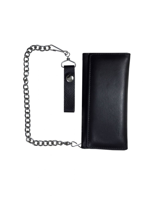 Dream Apparel Heavy Duty Biker Bifold Chain Wallet Credit Card Slots
