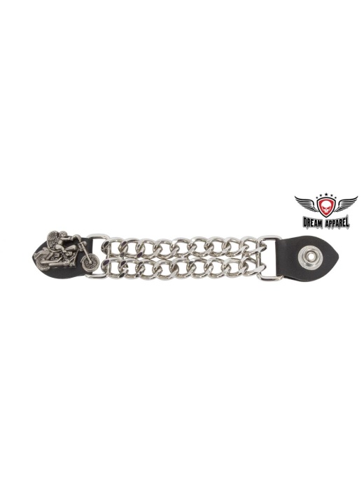 Vest Extender with Angel on a Motorcycle Graphic