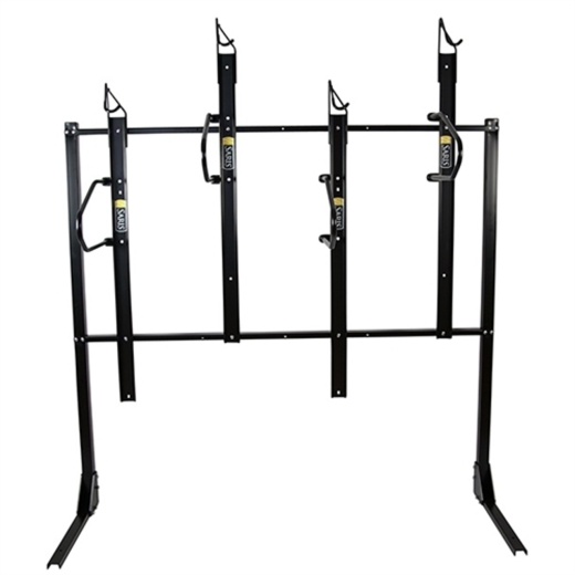 4-Bike Locking Wall Mount Bike Rack
