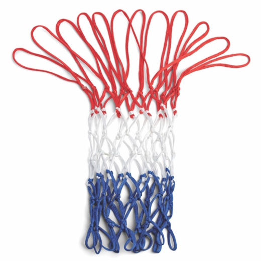 4 Mm Economy Basketball Net Red White And Blue - 12 Pack