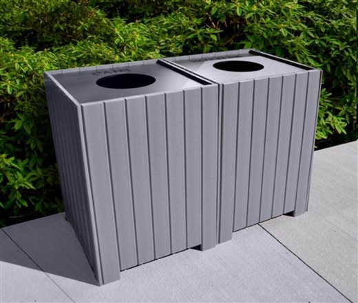 64 Gallon Square Recycling Center