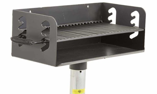 Rotating Pedestal Grill - 300 Sq In Cooking Surface And 3 1/2" Post
