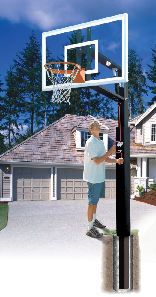Lottery Pick Glass Basketball System