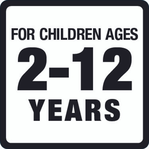 Warning Label Age Group 2-12 Years
