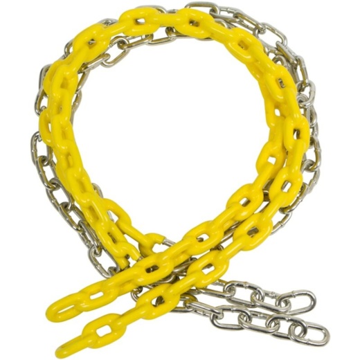 3/16 Inch - Yellow Plastisol Coated Swing Chain - 54" Inch Length