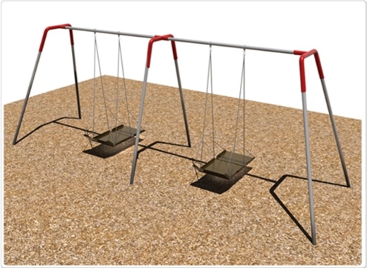 2 Platform Ada Swing Set