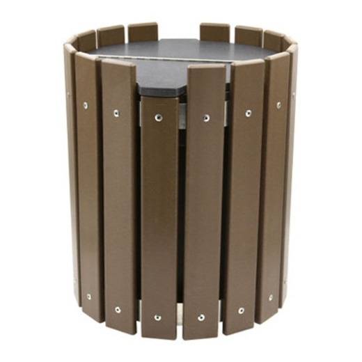 13 Gallon Trail Proven Waste Can With Hinged Lid