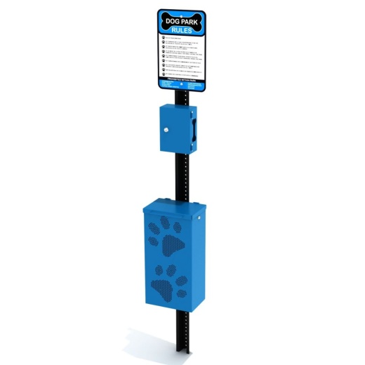 Pet Waste Station - Paw Print Design