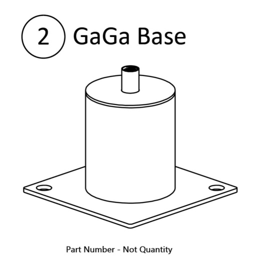 4'' Round Base For Gaga Stanchion #2