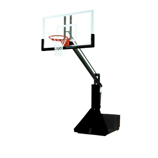 Super Glass Max Portable Adjustable Basketball System - Black Padding