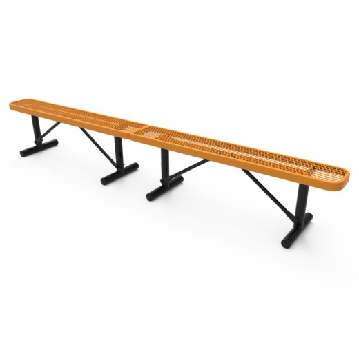 10' Expanded Metal Bench No Back