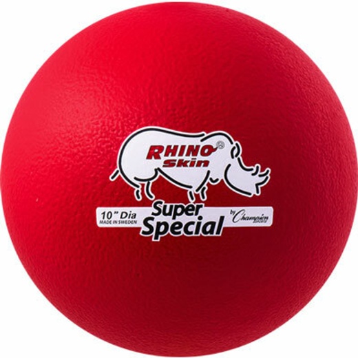 10 Inch Rhino Skin Super Special Foam Ball - Red Only