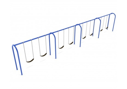 8 Feet High Elite Arch Post Swingset - 4 Bay