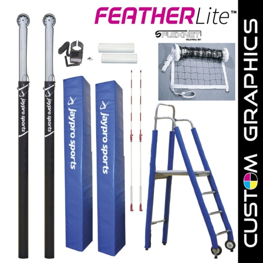 Featherlite Deluxe Volleyball System Package