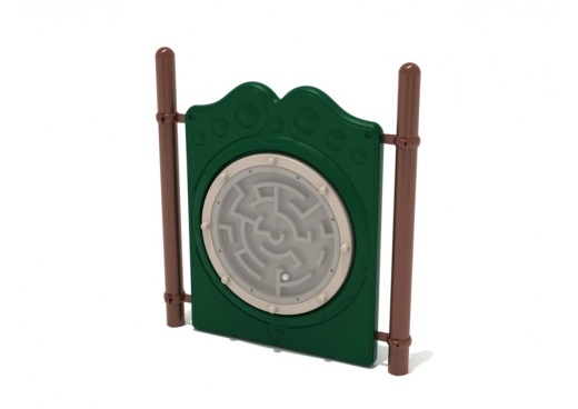 Freestanding Ball Maze Panel With Posts
