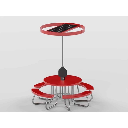 Solar Charging Station With Ring