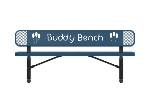 4' Buddy Bench-Expanded Metal - Portable