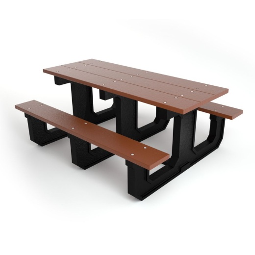 6' Park Place Recycled Plastic Picnic Table