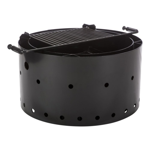 Wheelchair Accessible Double Wall Fire Ring - 32'' D X 17'' H - Non-Adjustable Grate