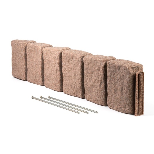 4 Ft Section Block Xl Landscape Edging