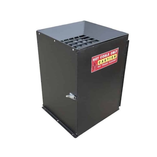 Square Steel Coal Ash Receptacle