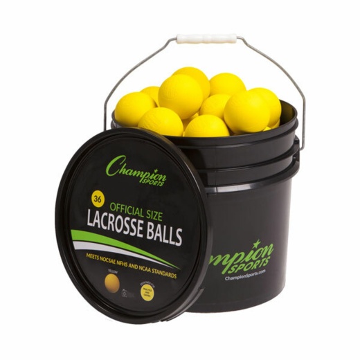 Lacrosse Ball Bucket - Yellow