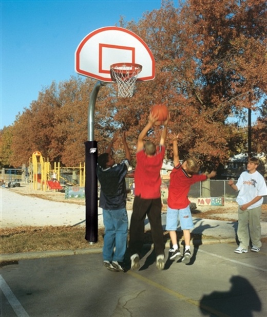 4 1/2" Aluminum Fan Basketball System