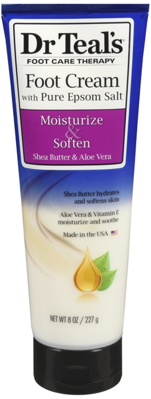 Dr. Teal's Moisturize & Soften Foot Cream With Pure Epsom Salt 8Oz