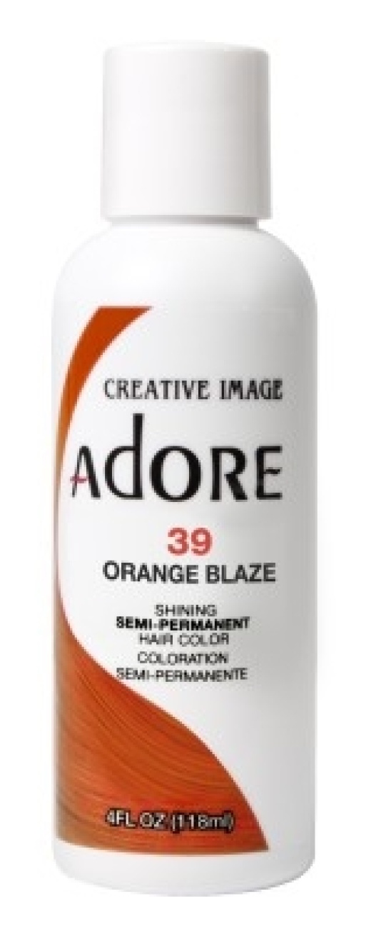 Bl Adore Semi-Permanent Haircolor #039 Orange Blaze 4Oz - Pack Of 3