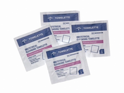 Obstetrical Cleansing Towelette Med Nap Individual Packet Scented 100 Count Box/100