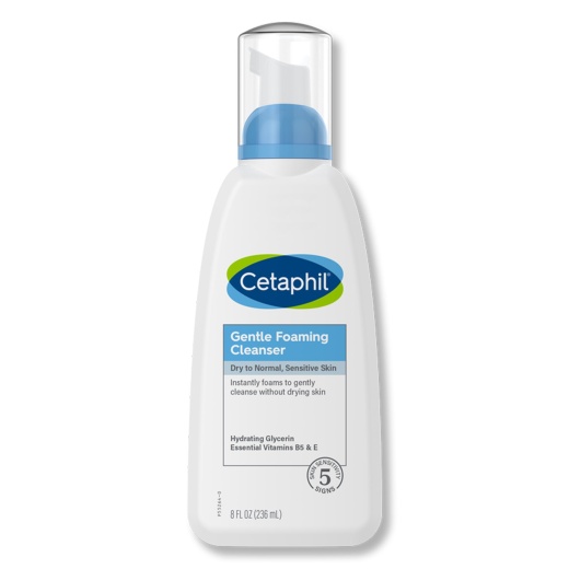 Facial Cleanser Cetaphil® Foaming Face Wash Foaming 8 Oz. Pump Bottle Gentle Scent