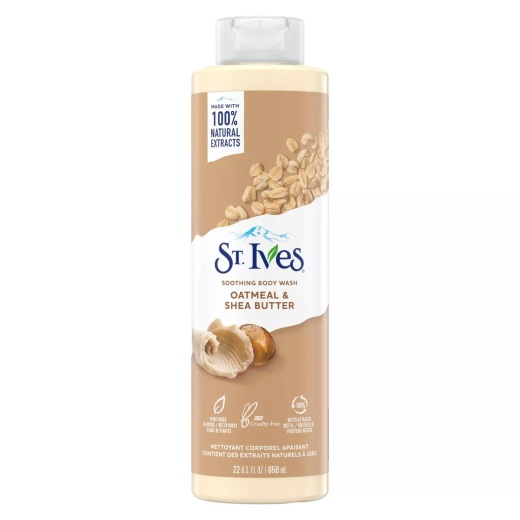 Bl St Ives Body Wash Oatmeal And Shea Butter 22Oz - Pack Of 3