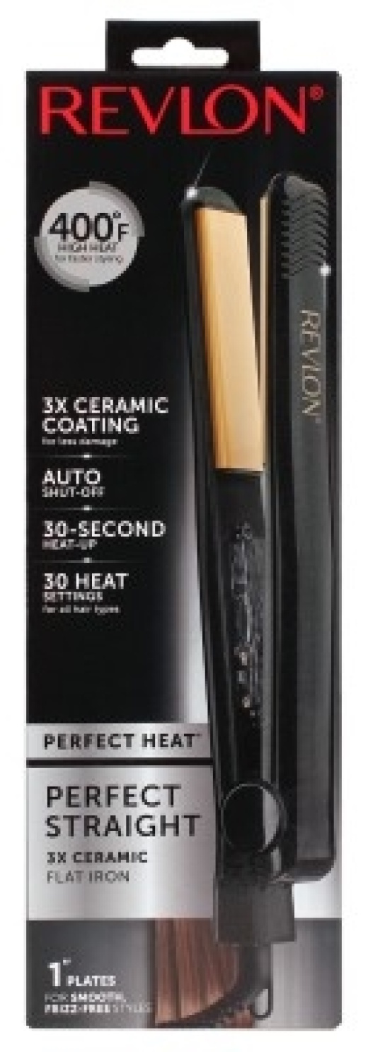 Bl Revlon Flat Iron 1 Inch Perfect Straight 3X Ceramic
