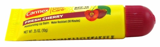 Carmex Lip Balm Fresh Cherry Spf 15 Tubes 0.35 Ounce X 12 Counts