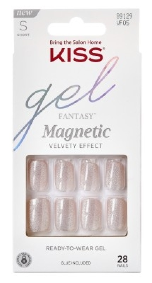 Bl Kiss Gel Fantasy Magnetic Velvety Effect 28 Count Short - Pack Of 3