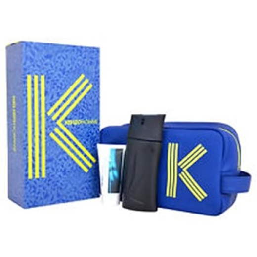 Cs Kenzo Men/Kenzo Set (M) Edt Spray 3.7 Oz Shower Gel 2.5 Oz X2 In Gift Box