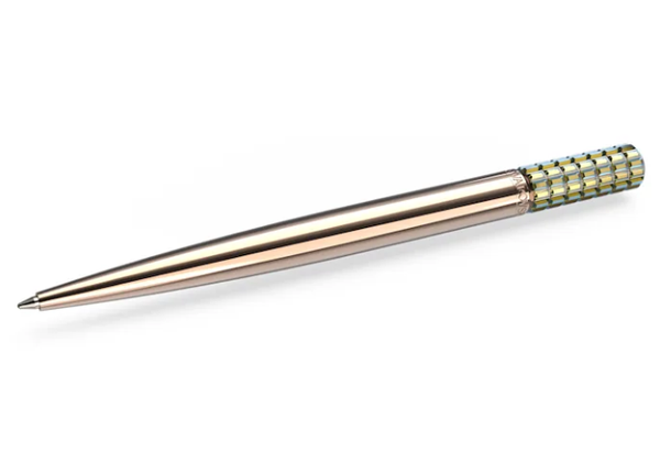 Swarovski Collections Ballpoint Pen Yellow, Rose Gold-Tone Plated