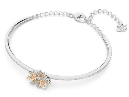 Swarovski Collections Eternal Flower Bangle Flower, Multicolored, Mixed Metal Finish