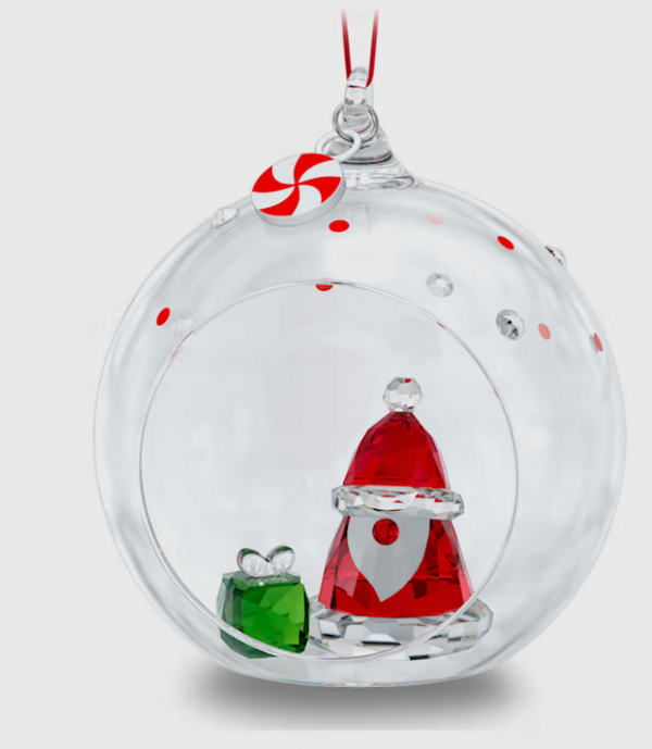 Swarovski Collections Holiday Cheers Santa Claus Ball Ornament