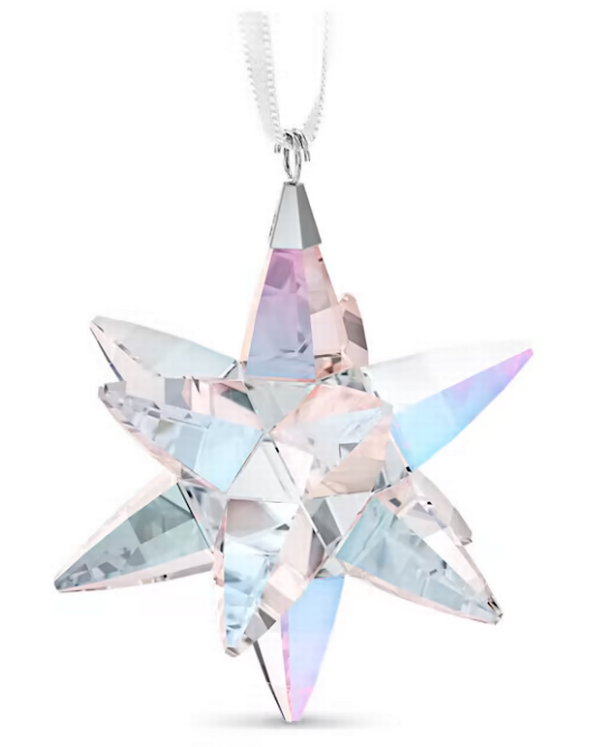 Swarovski Collection Star Ornament, Shimmer, Medium
