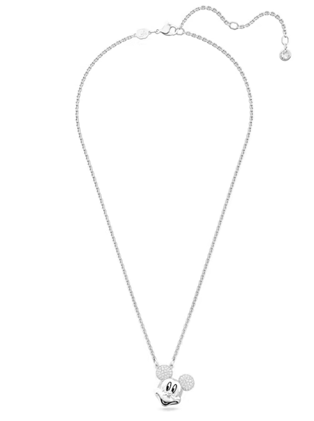 Swarovski Collections Disney Mickey Mouse Pendant White, Rhodium Plated