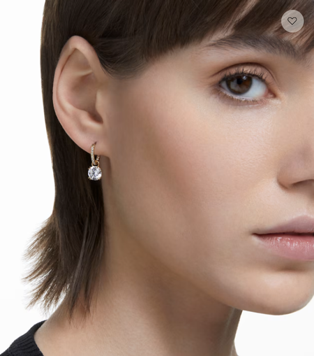 Swarovski Collections Constella Drop Earrings - White, Gold-Tone Plated