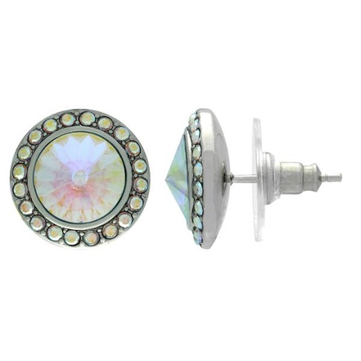 Crystalyzed With Dreamtime Crystal Stud Earrings For Dance Crystal Ab 13Mm - Pair