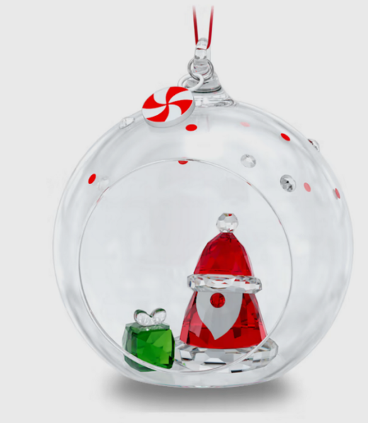 Swarovski Holiday Cheers Santa Claus Ball Ornament