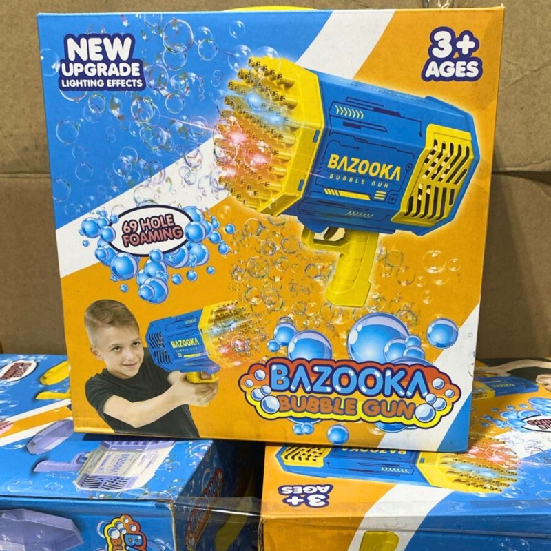 Bazooka Bubble Gun 69 Hole Foaming Ages 3+ (21 Pcs Lot)