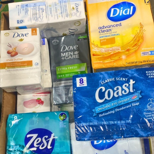 Bar Soap Mix Brands Like Dove , Zest & Dial (50 Pcs Lot)