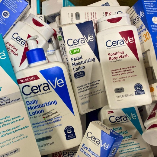 Cerave Mix Includes Face Cleansers,Body Wash,Creams (36 Pcs Lot)