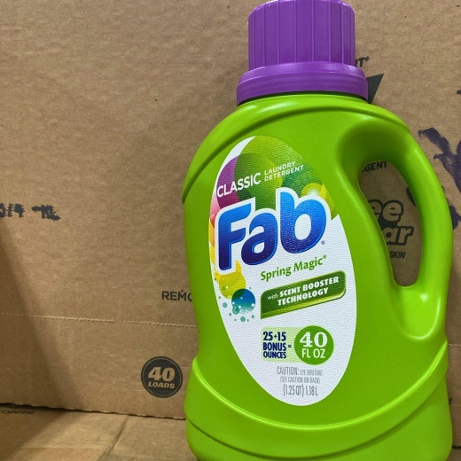Fab Detergent 40Oz (9 Pcs Lot)