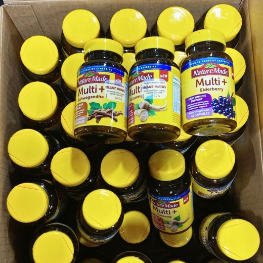 Multi + Assorted Mix Of Ashwagandha,Elderberry & Ginseng (60 Pcs Lot)